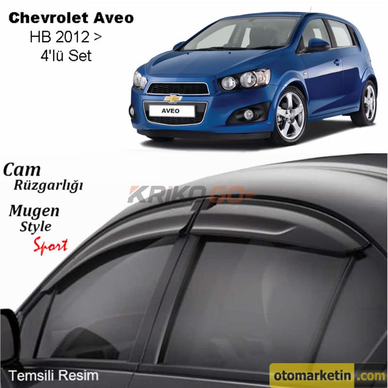 Chevrolet Aveo HB Mugen Cam Rüzgarlığı 2012-2018
