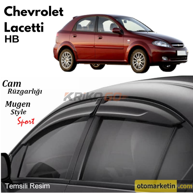 Chevrolet Lacetti HB Mugen Cam Rüzgarlığı
