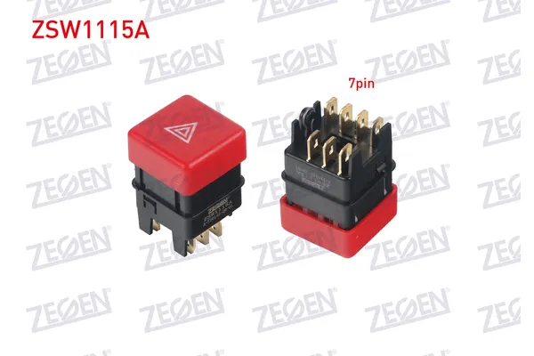 Dörtlü Flaşör Düğmesi Fiat Egea (160)(1988->) TEKNOPARTS FI-FL-001