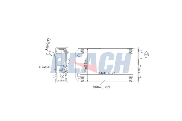 Kalorifer Radyatörü Lancia Zeta (1995->) MAHER 14719
