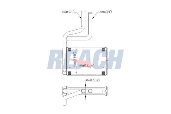 Kalorifer Radyatörü Jaguar X-Type (06.2001->) NRF 54330
