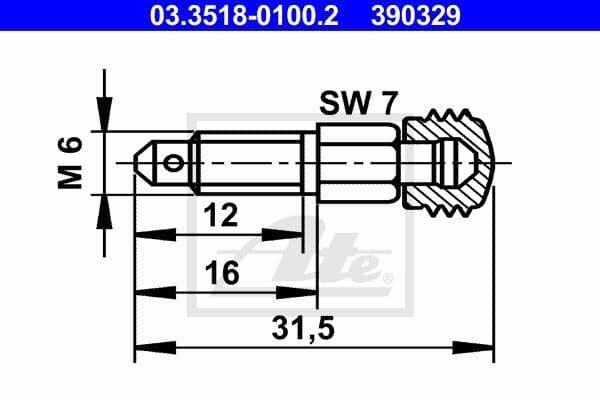 HAVALANDIRMA VALFI ARKA 6MM VW