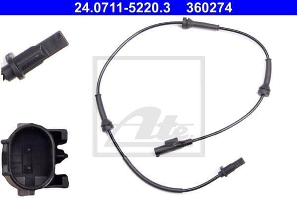 ABS HIZ SENSORU 706MM FORD KA FIAT500 2008>