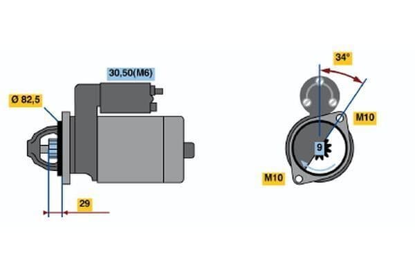 MARŞ MOTORU VİTO SPRİNTER 00-06 MERCEDES