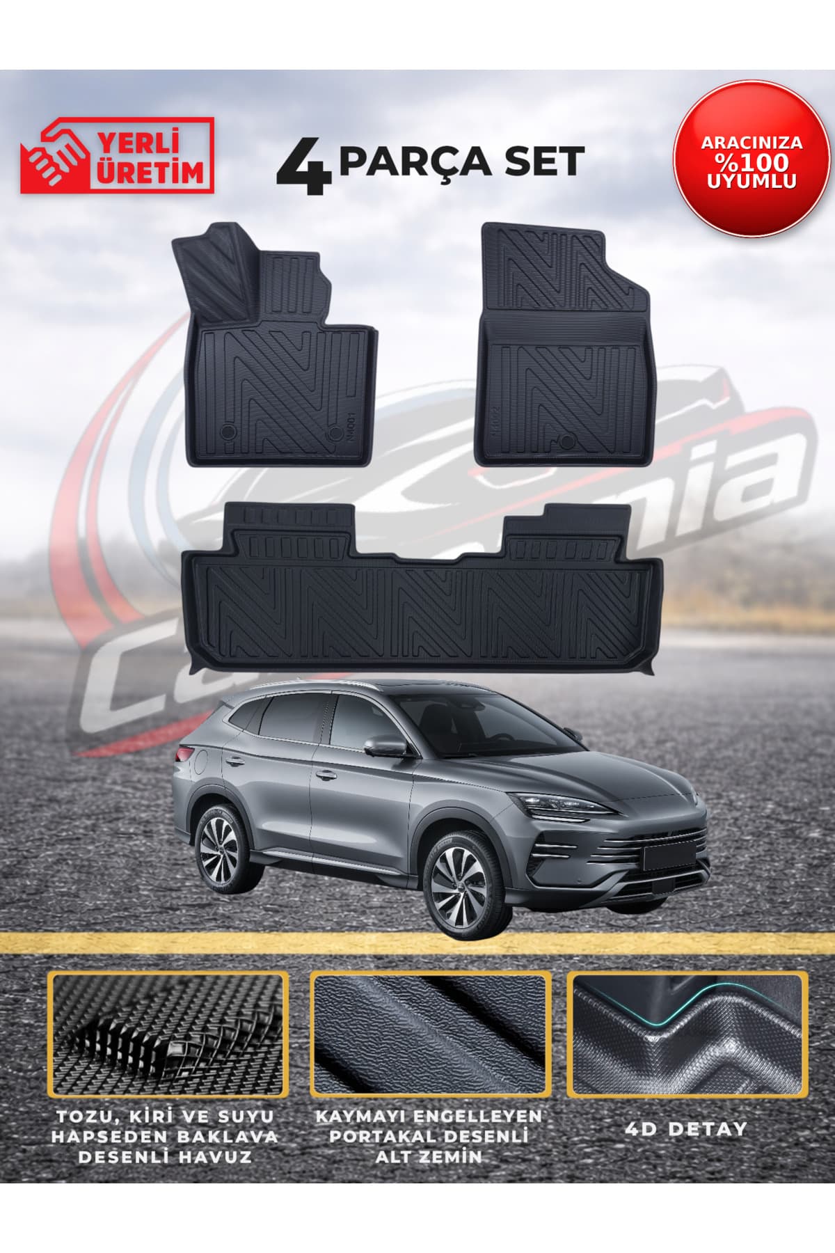 CarMania BYD SEAL U DM-I 2023 VE SONRASI 4D PREMİUM HAVUZLU PASPAS