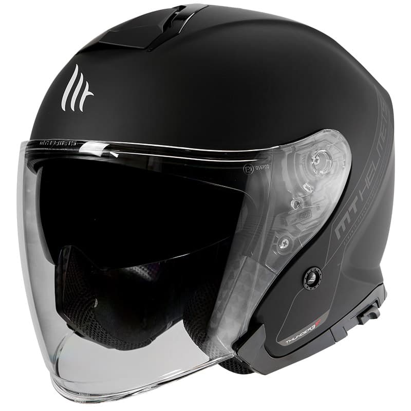 Mt Thunder 3 Sv Solıd A1 Yarım Yazlık Kask Mat Siyah X-small