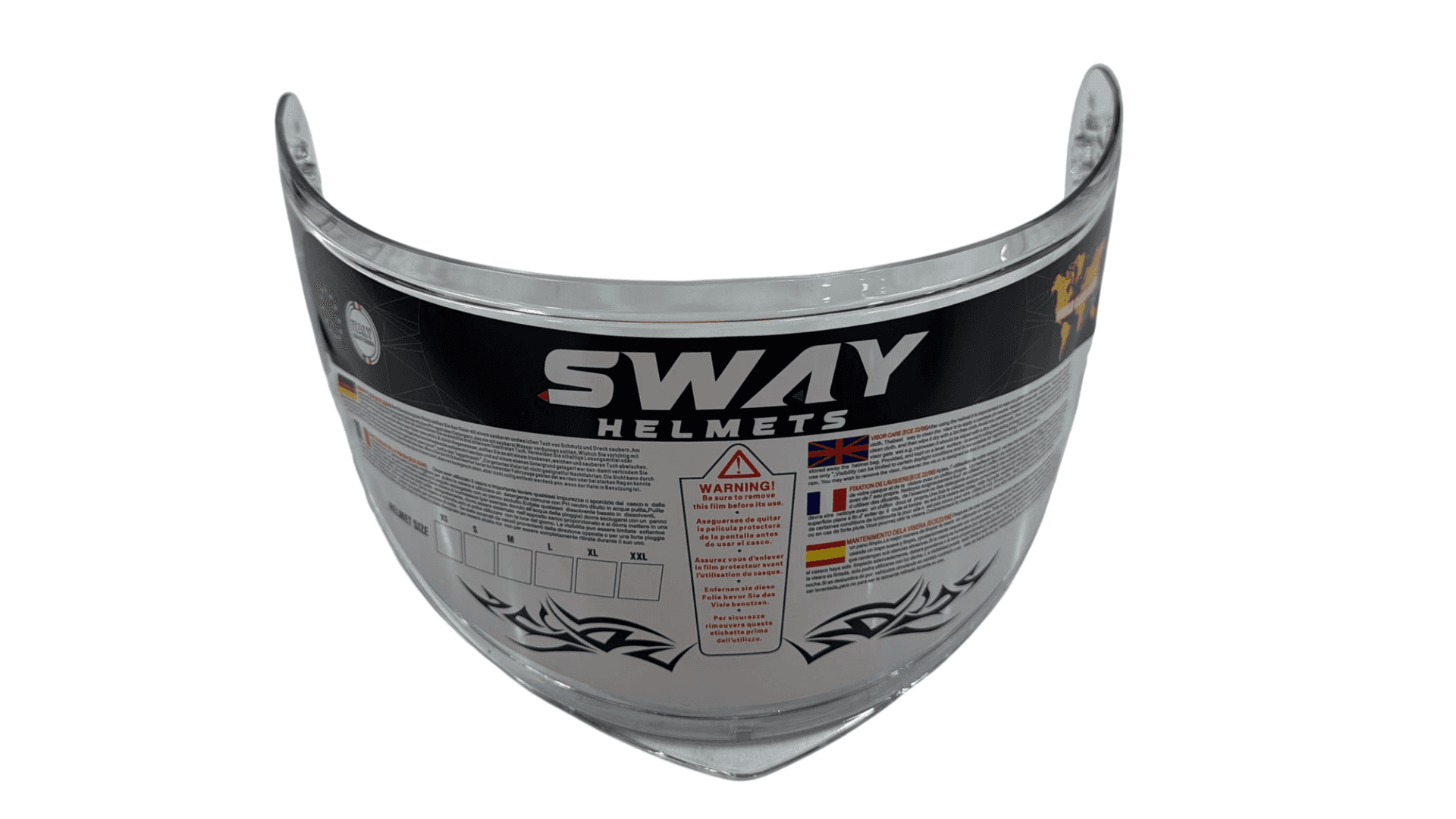 Sway Sw 919 Şeffaf Kask Camı