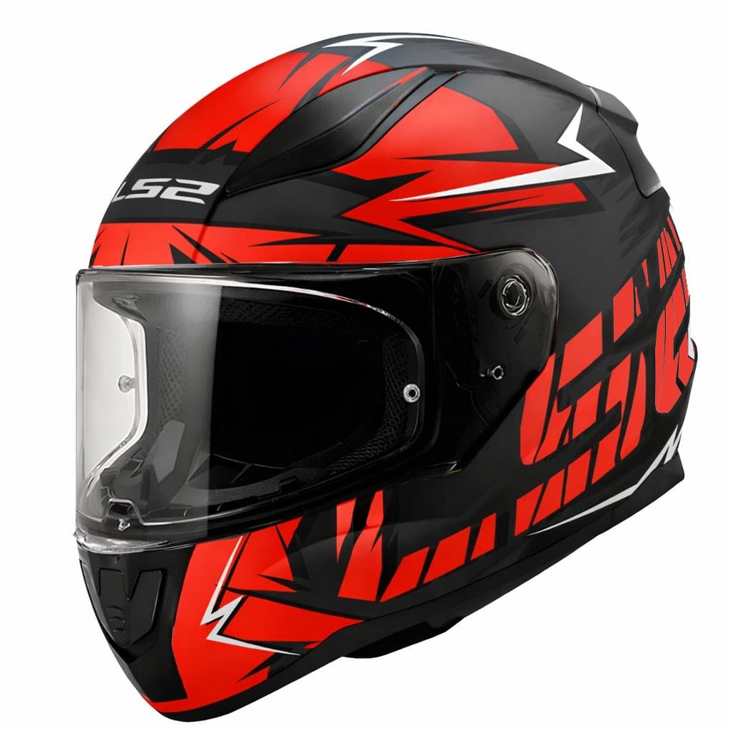 Ls2 Rapıd 2 Cromo Kapalı Kask Mat Siyah-kırmızı