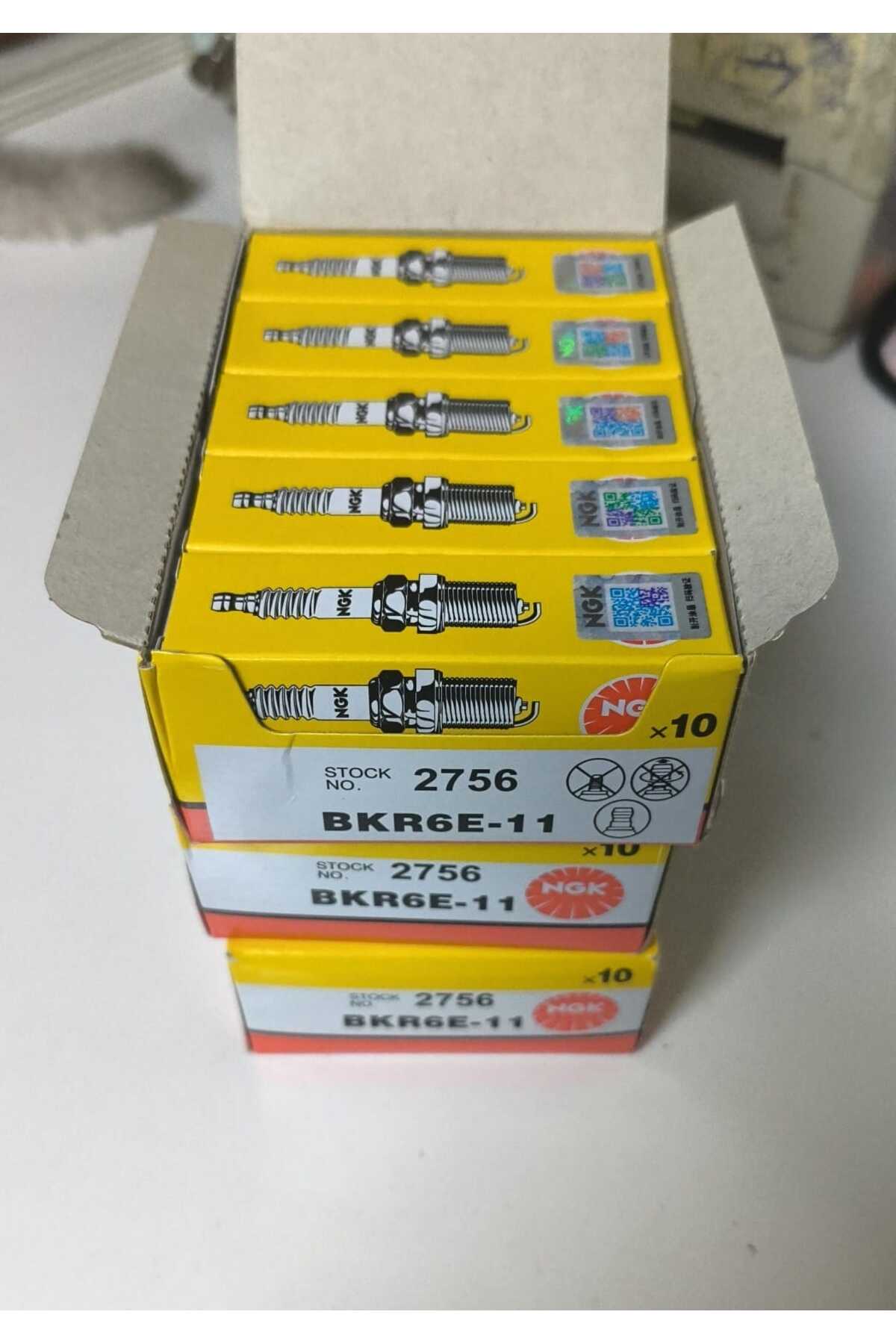 BKR6E-11 Ateşleme Bujisi (2756) - 10 Adet Toptan Kutu Set