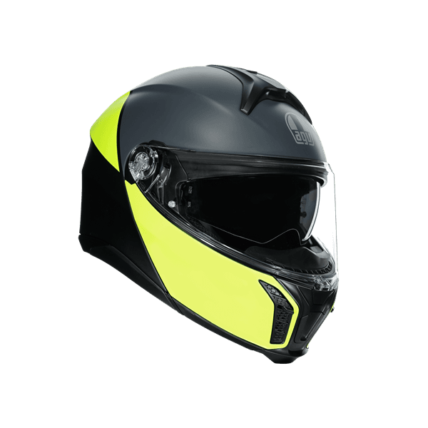 Agv Tourmodular Multi Balanca Matt Black Yellow Çene Açılır Kask