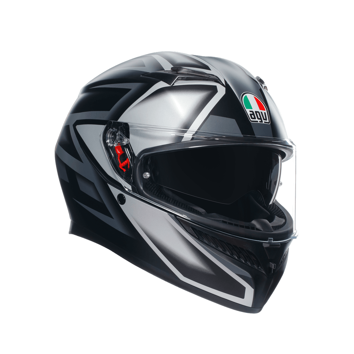 Agv K3 Compound Matt Black Grey Kapalı Kask
