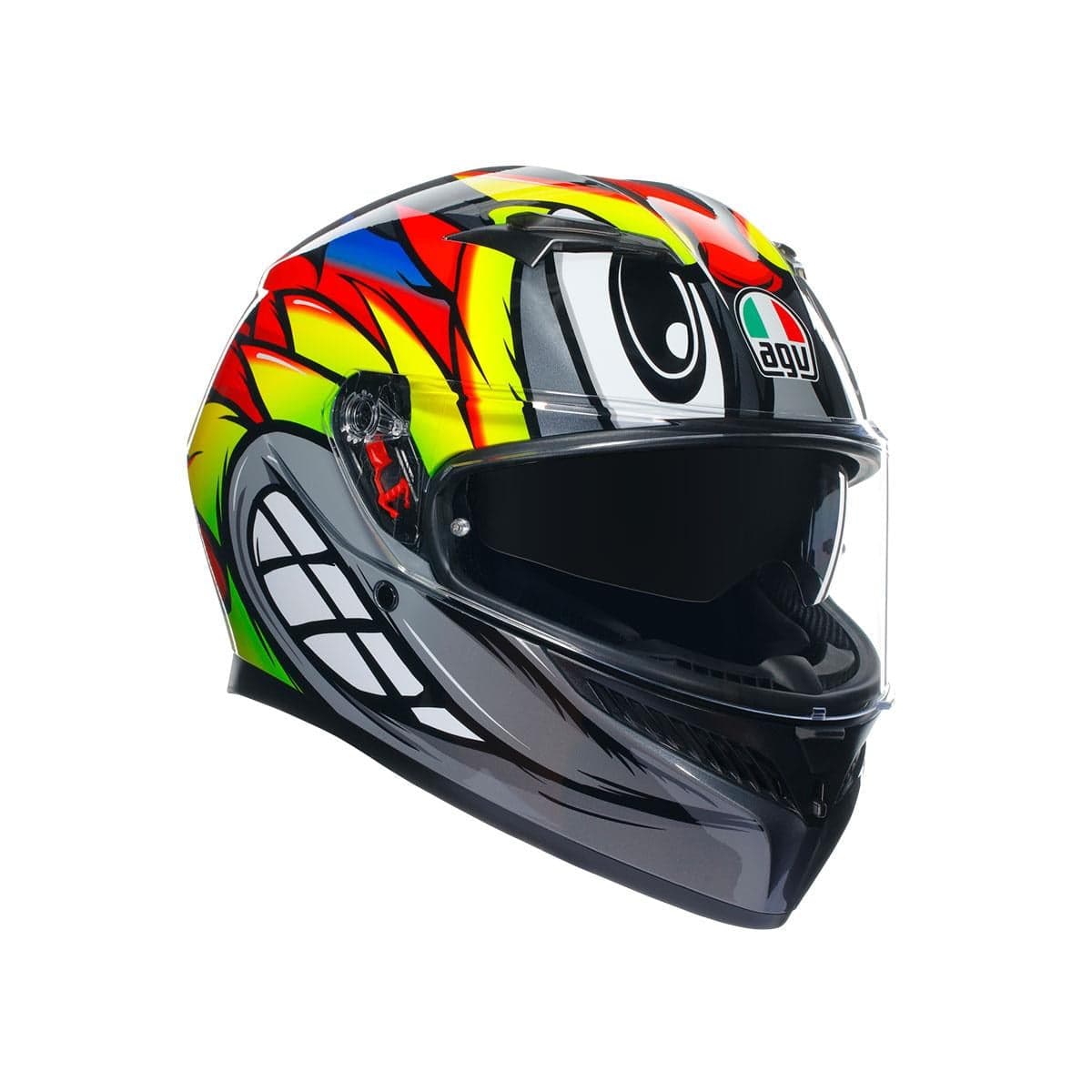 Agv Agv K3 Birdy 2.0 Grey Yellow Red Kapalı Kask