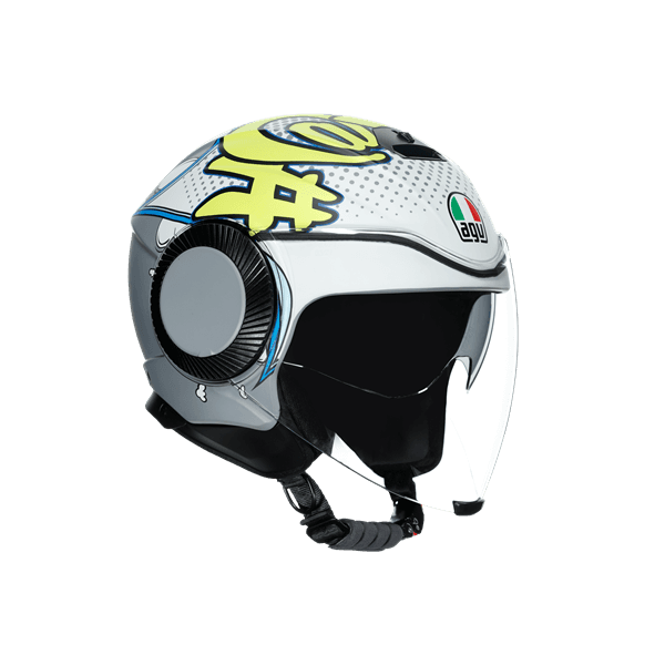 Agv Agv Orbyt Multi Vibes Matt Grey Yellow Açık Kask