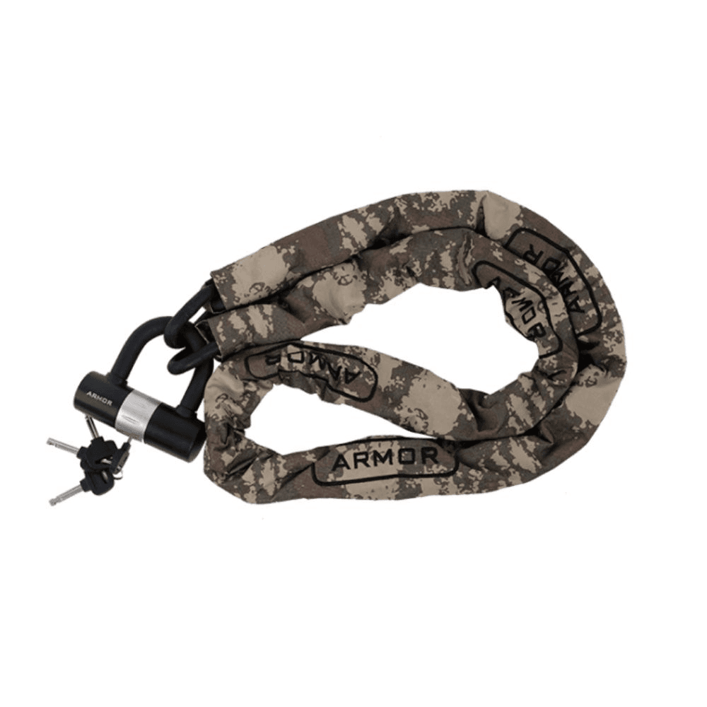 Armor Military Serisi Dövme Çelik Zincir Kilit (14mm*1.8mt) + U Bar Kilit