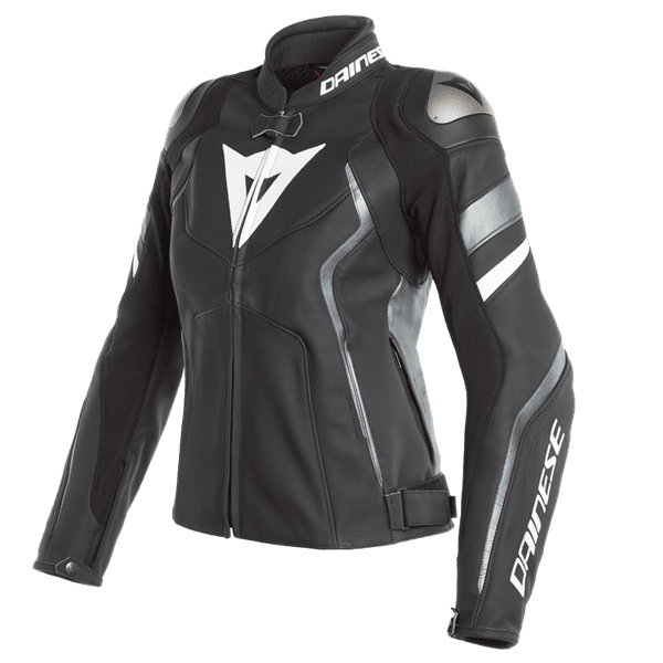 Dainese Avro Black Matt White Kadın Deri Ceket