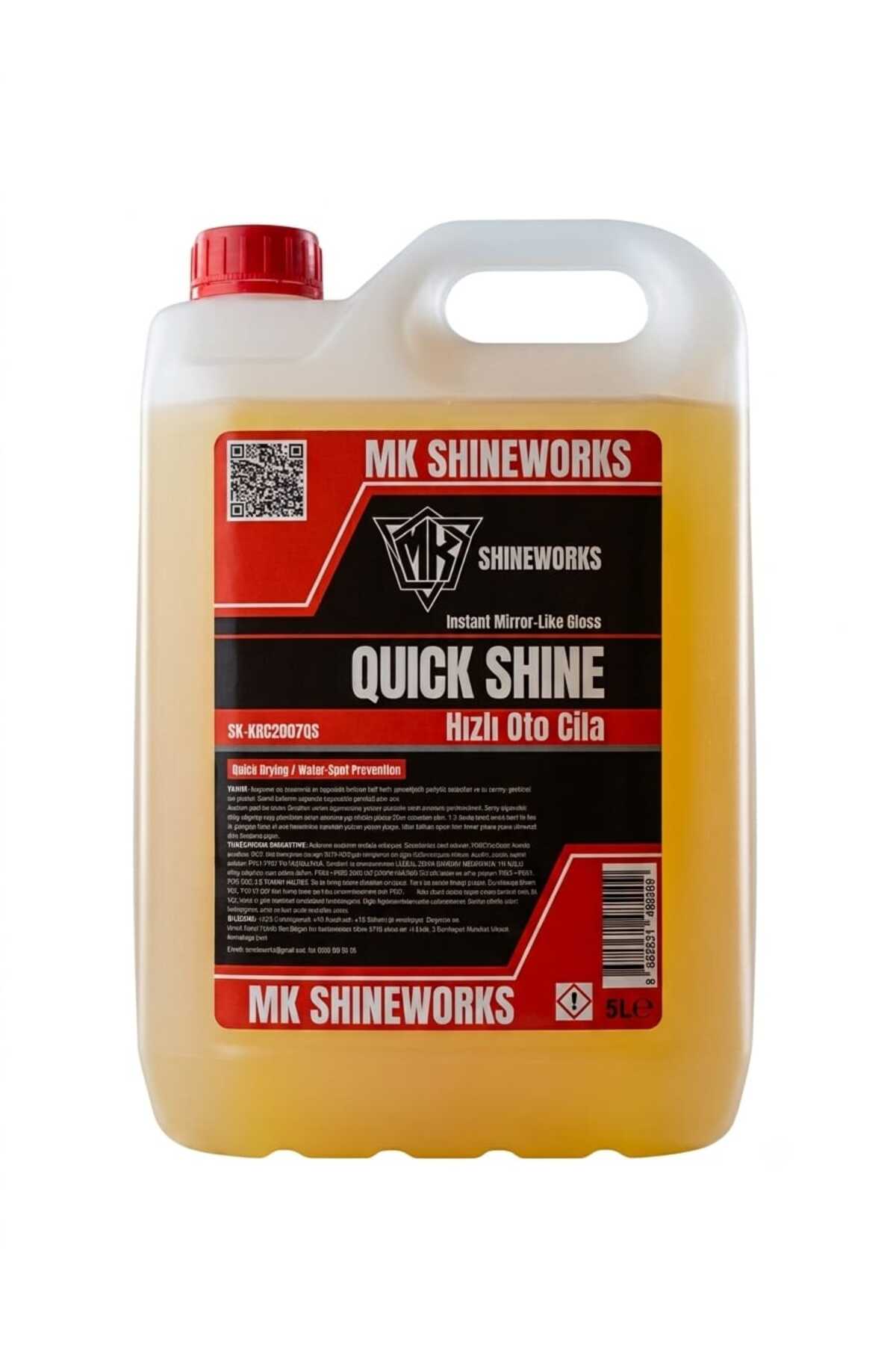 MK SHINEWORKS QUICKSHINE Seramik Katkılı Hızlı Cila Wax Nano Boya Koruma Islak Cila 5 LİTRE