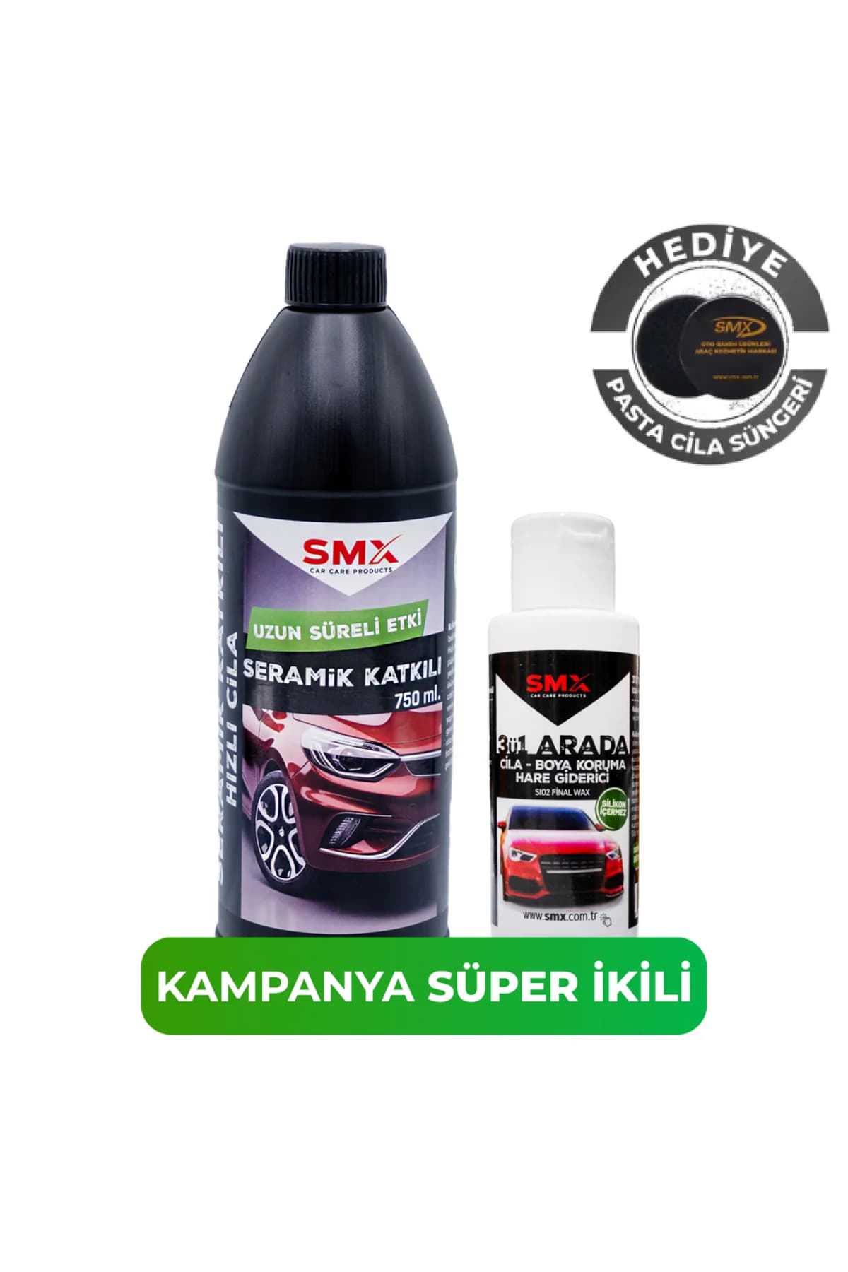 SMX Seramik Hızlı Pratik Cila - Boya Koruma / Hare Giderici/ Cila 3'ü 1 Arada (100ML)