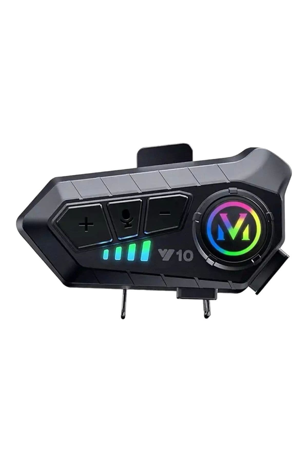 Bluetooth 5.3 Motosiklet Kask Kulaklığı RGB Işıklı Interkom IPX6 Suya Dayanıklı Mikrofonlu Kablosuz Kask İçi Kulaklık