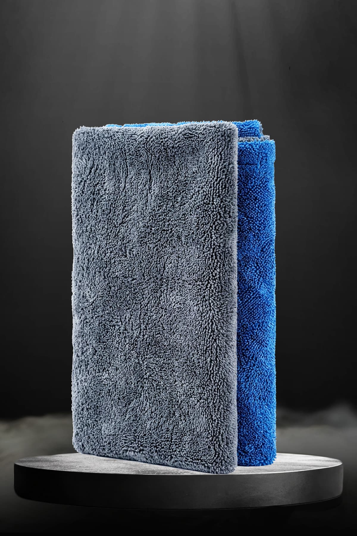 Nitrocar Premium Araç Kurulama Havlusu 50x80 cm 1400 GSM Çift Taraflı Mikrofiber Oto Kurulama Bezi Dikişsiz Kenar Burgulu İlmek Yapılı Yüksek Su Emici Profesyonel Araç Bakım Havlusu
