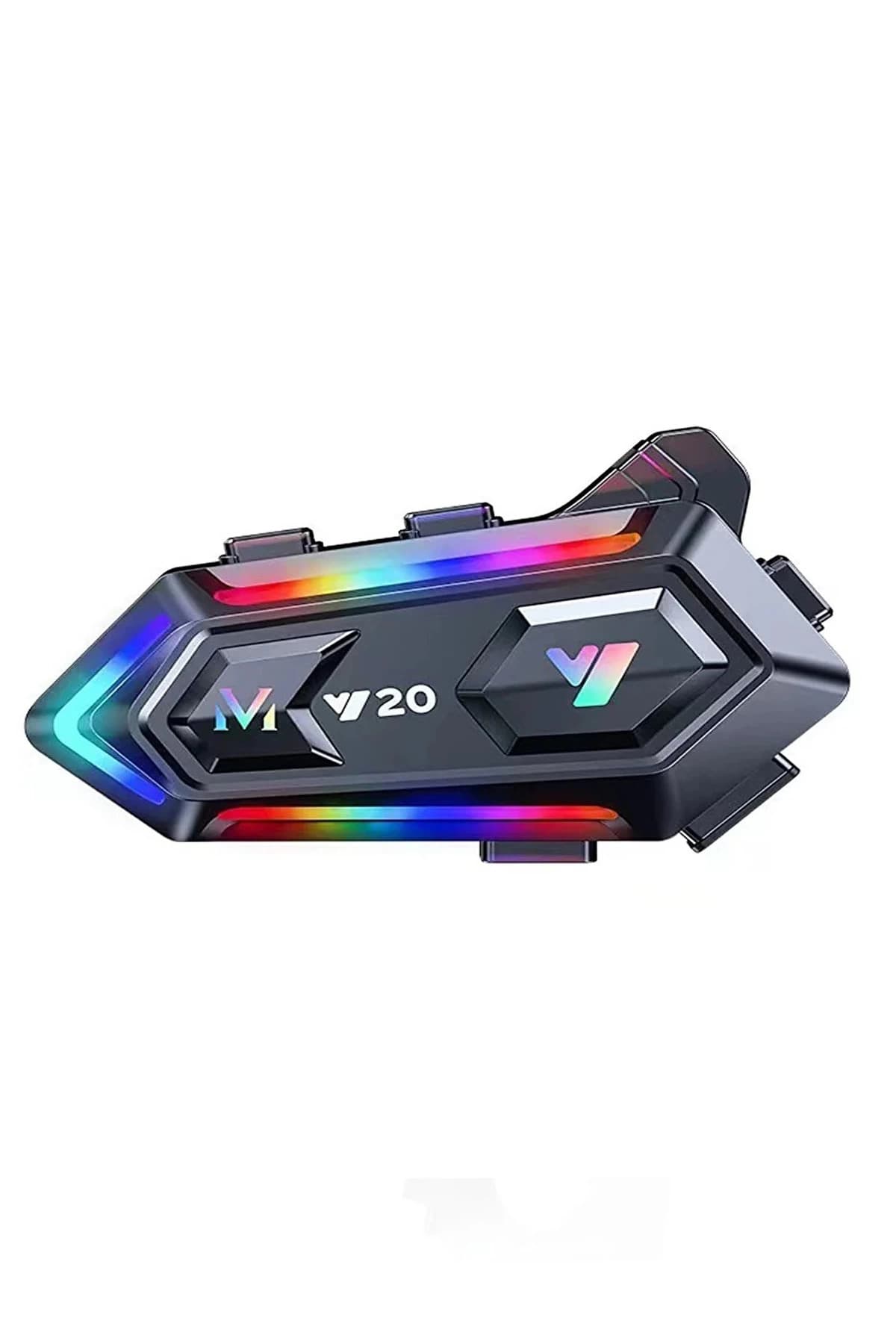 Vothoon Y20 Motor Kurye Kask Kulaklık Rgb Modlu Bluetooth Motosiklet Kulaklık 5.3 Bluetooth Interkom