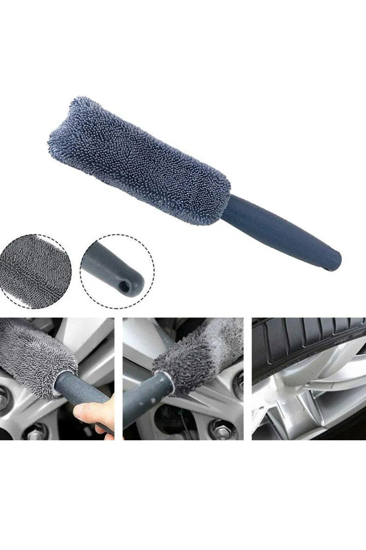 MeyZone Oto Araç Jant Temizleme Fırçası Mikrofiber Jant Temizlik Fırçası