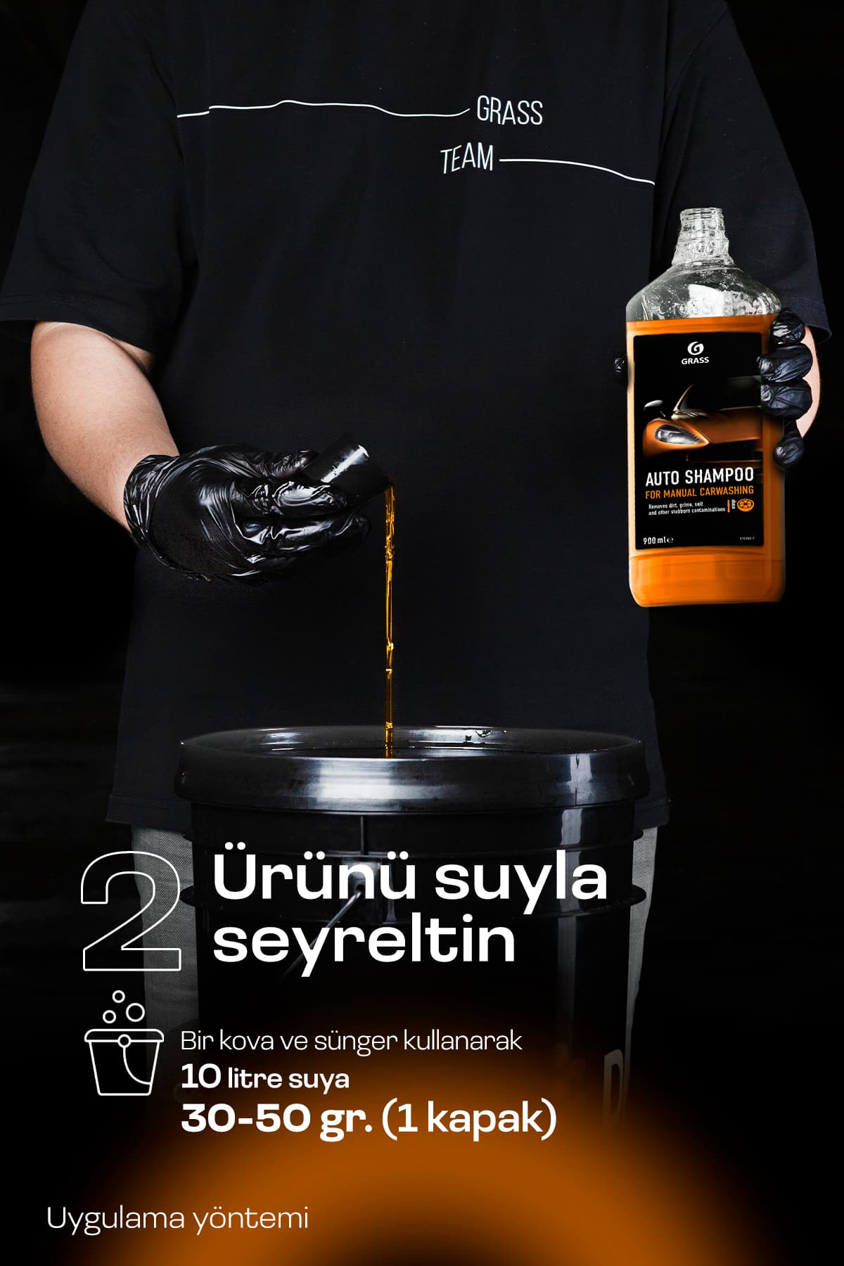 Araba Yıkama Ve Parlatma, Ph Nötr Cilası Oto Şampuan Portakal 1000ml - Hızlı Köpüren