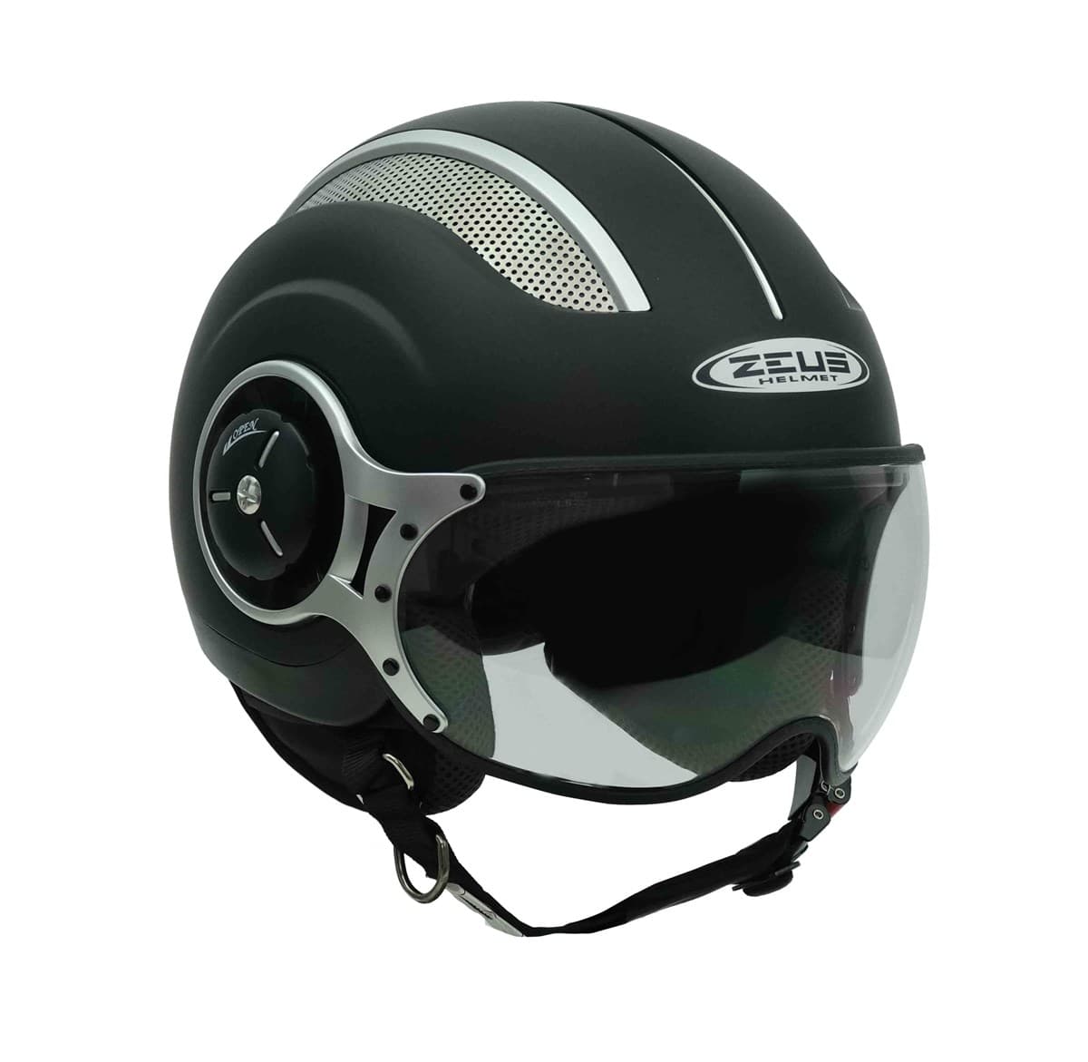 Zeus ZS-218A Matt Black Açık Kask