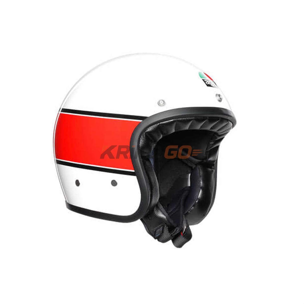 Agv X70 Multi Mino 73 White Red Açık Kask