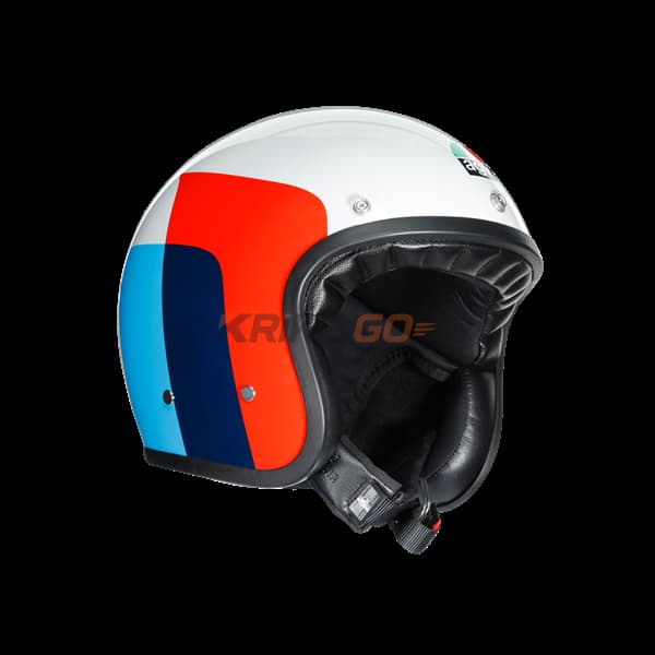 Agv X70 Multi Vela White Red Blue Açık Kask