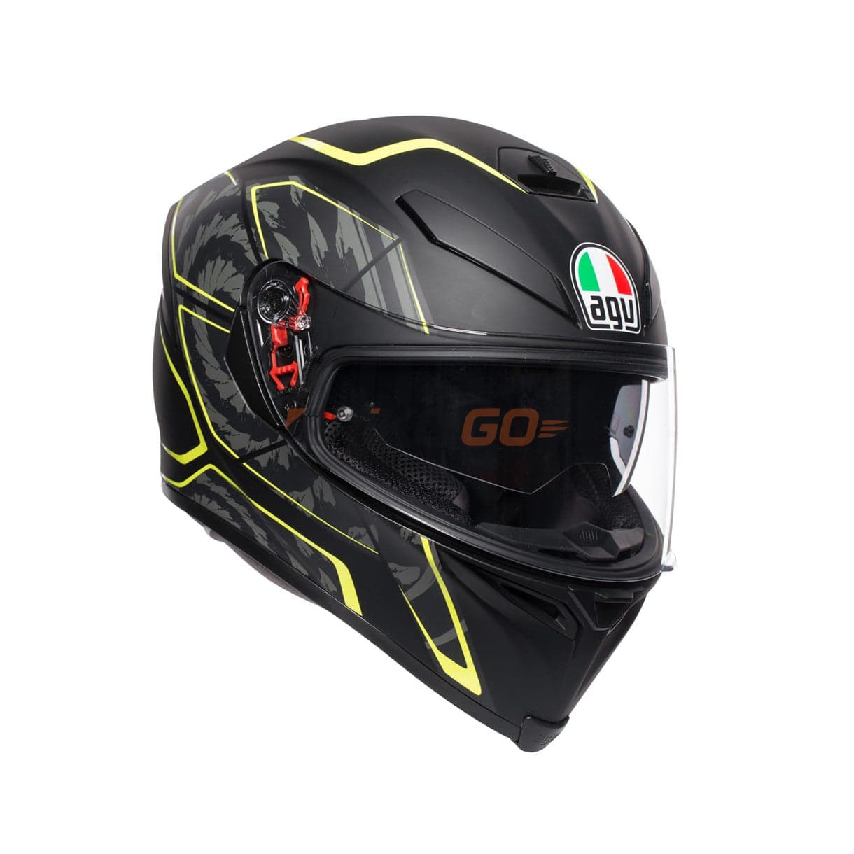 Agv K5 S Multi PLK Tornado Siyah Sarı Kapalı Kask