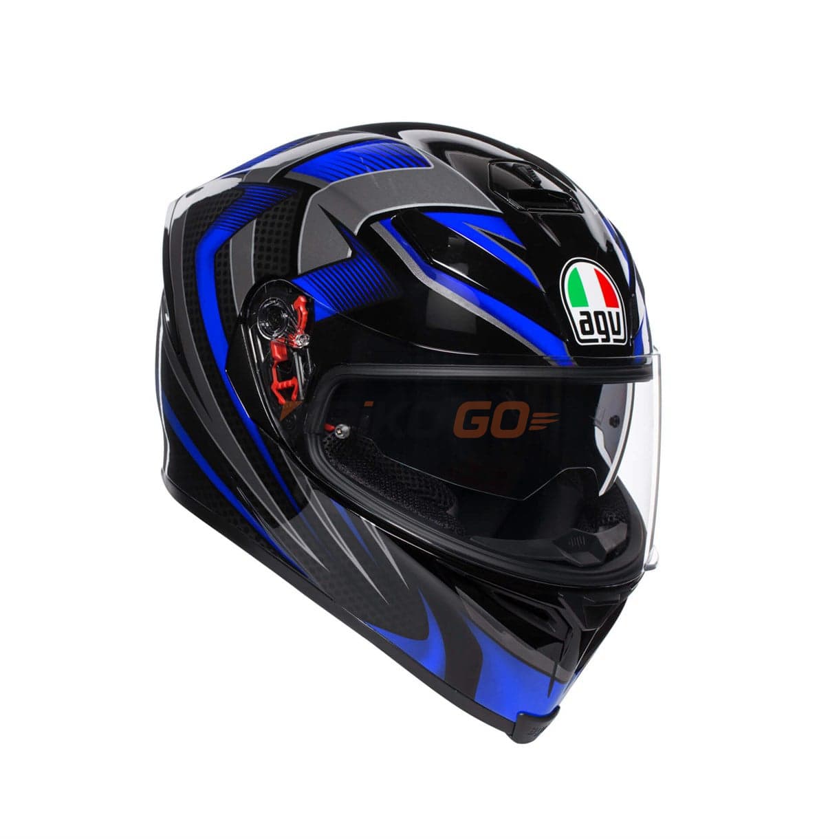 Agv K5 S Multi PLK Hurricane 2.0 Siyah Mavi Kapalı Kask