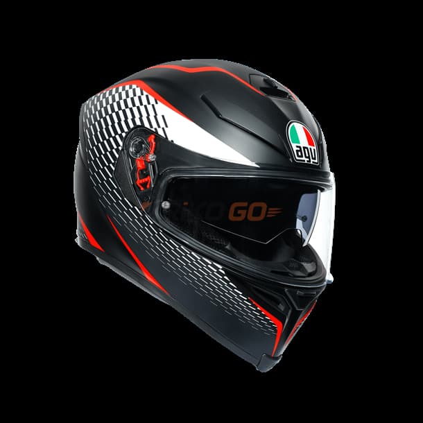 Agv K5 S Multi Thunder PLK Matt Black White Kapalı Kask