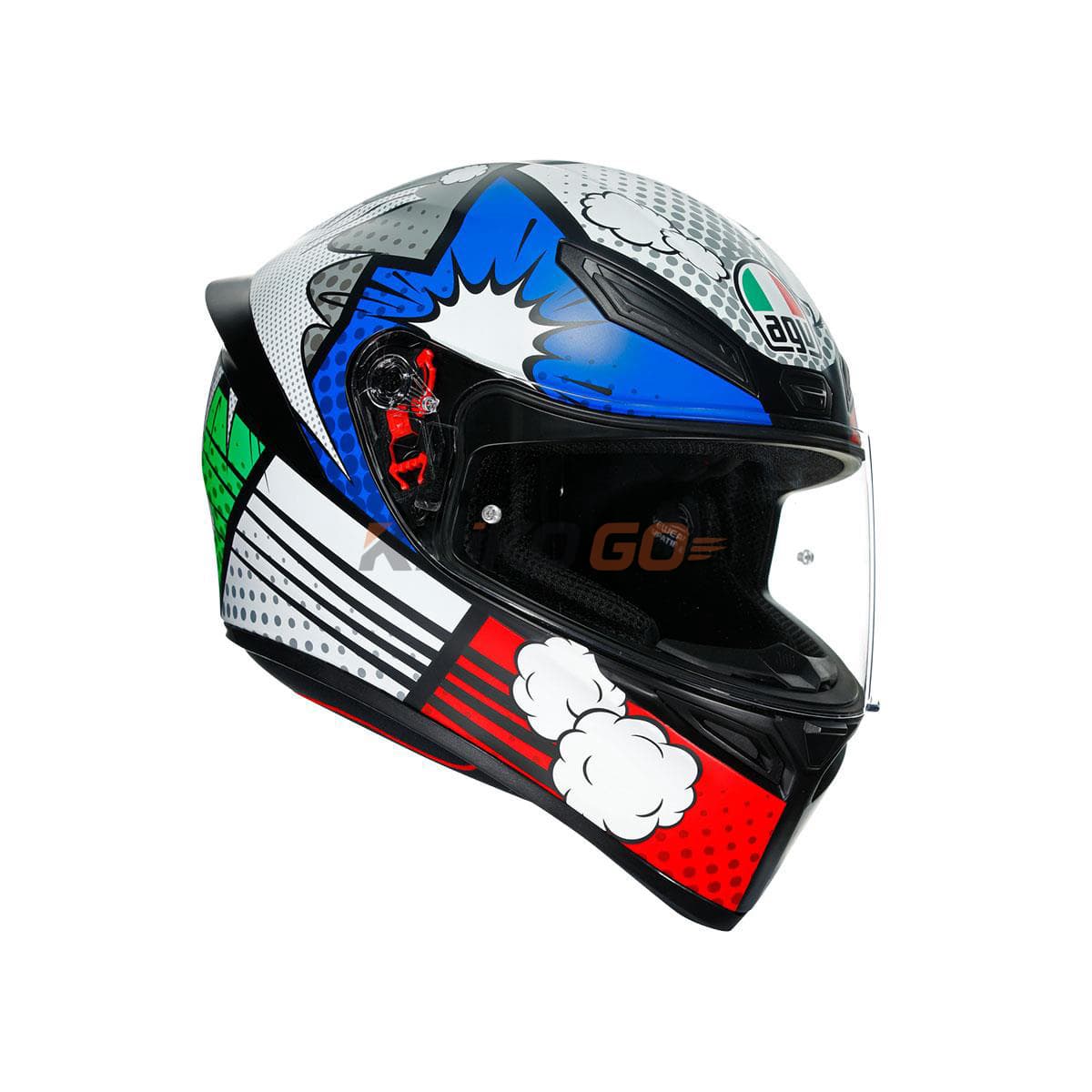Agv K1 Multi Bang Matt Italy Blue Kapalı Kask