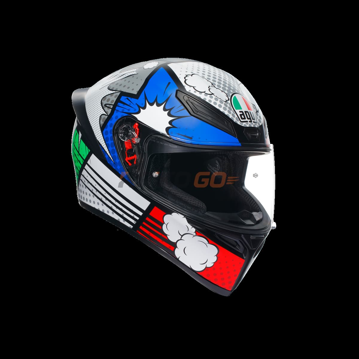 Agv K1 S Bang Matt Blue Kapalı Kask