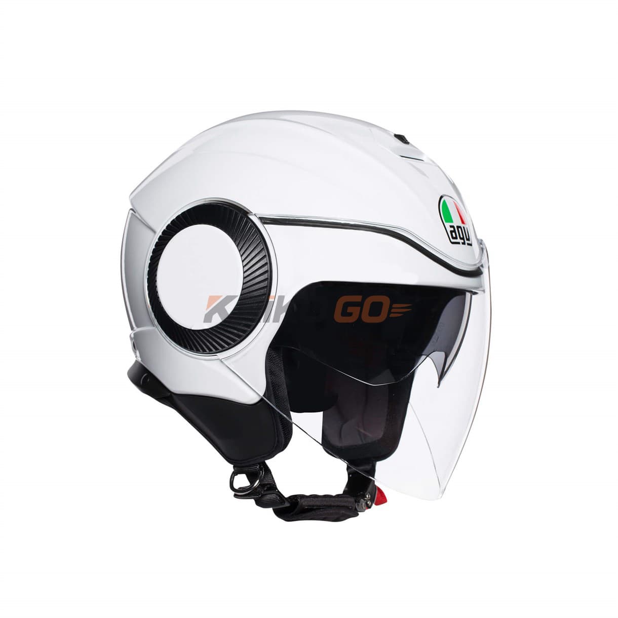 Agv Orbyt Solid Pearl White Açık Kask