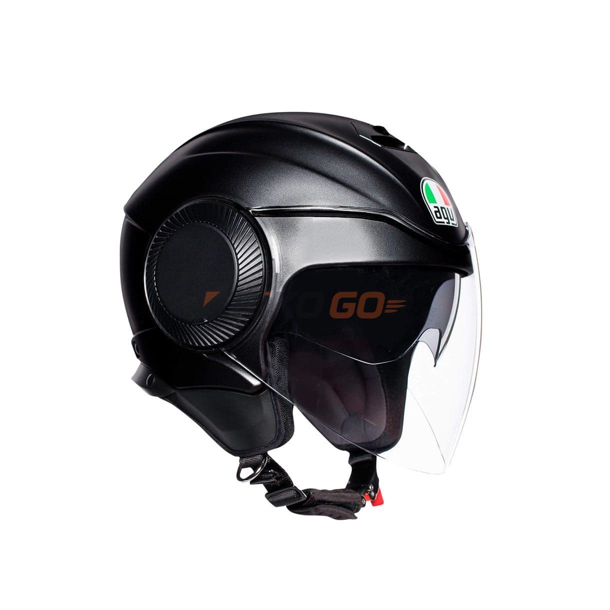 Agv Orbyt Solid Matt Black Açık Kask