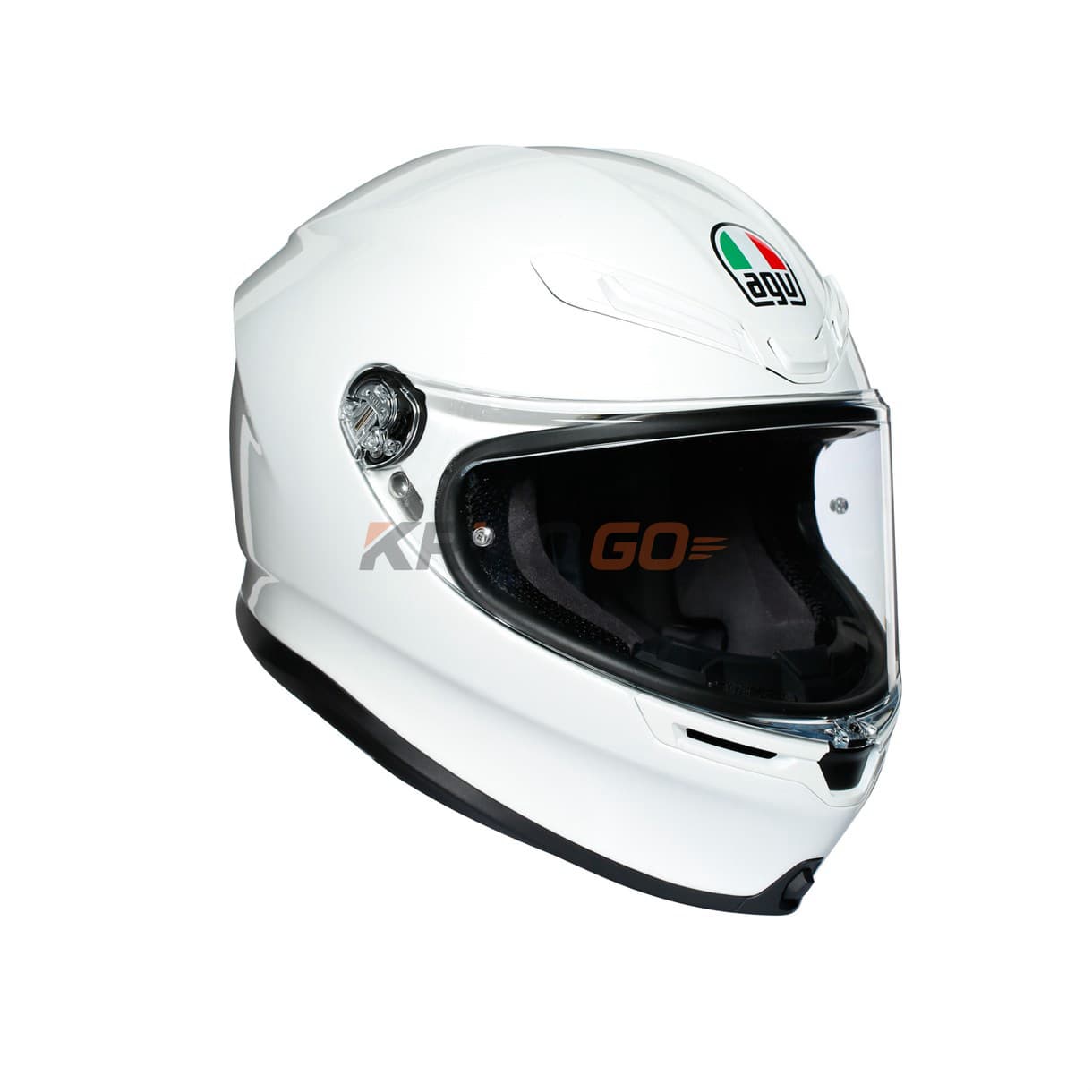 Agv K6 Solid Beyaz Kapalı Kask