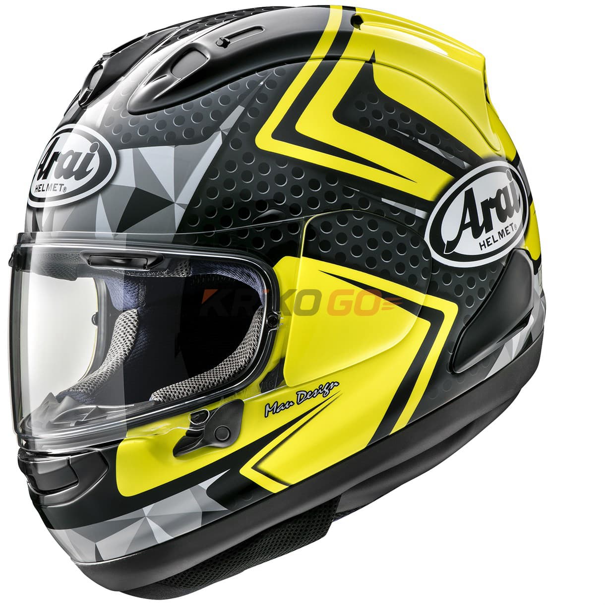 Arai RX7V Dyno Fluor Yellow Kapalı Kask