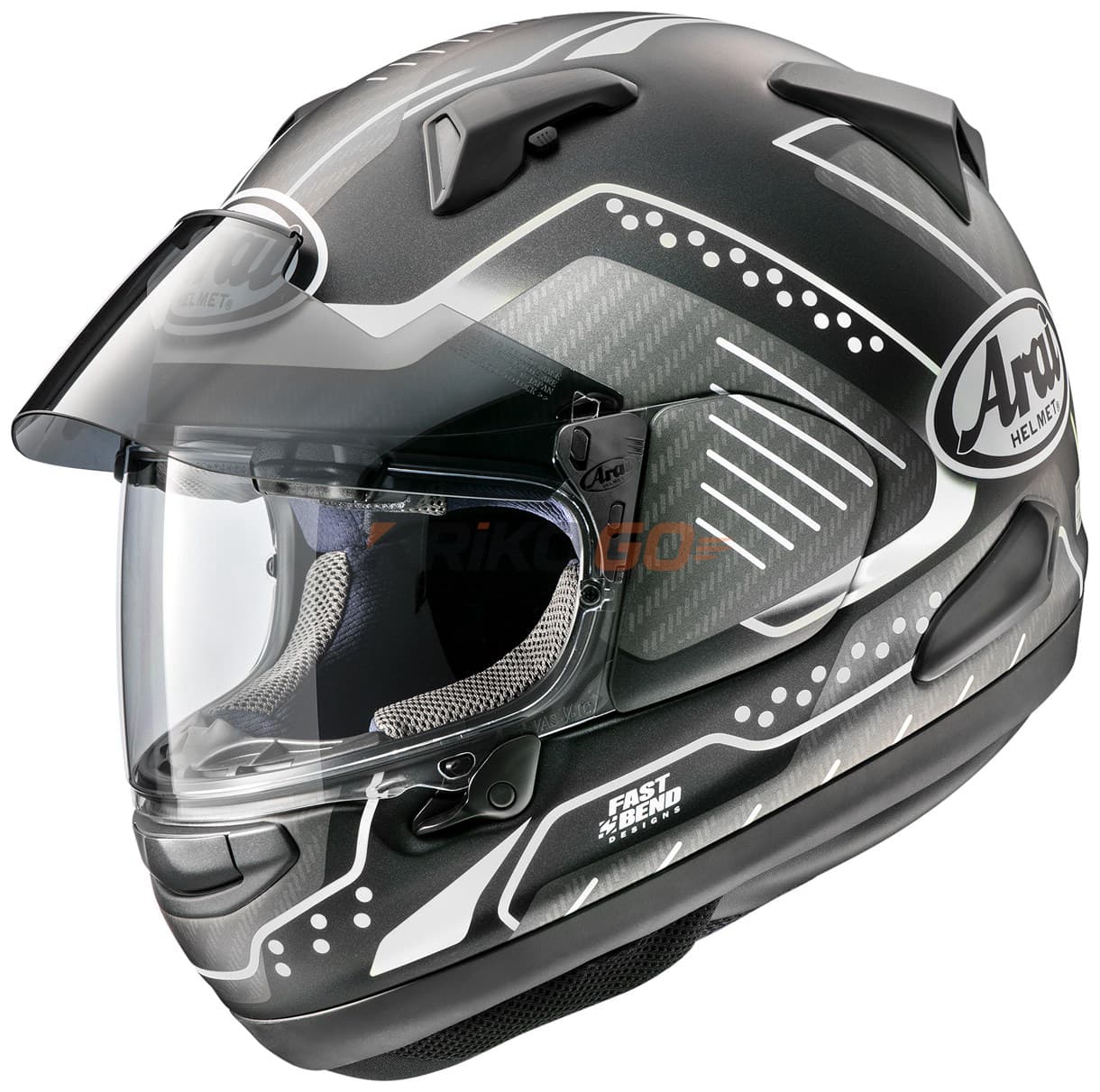 Arai QV Pro Drone Siyah Frost Kapalı Kask