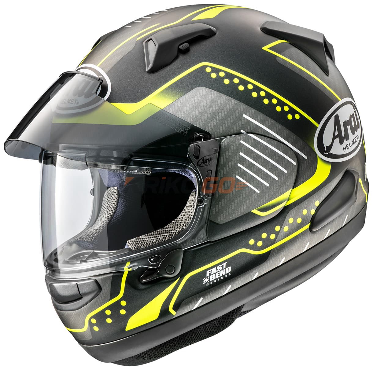 Arai QV Pro Fluor Sarı Mat Kapalı Kask