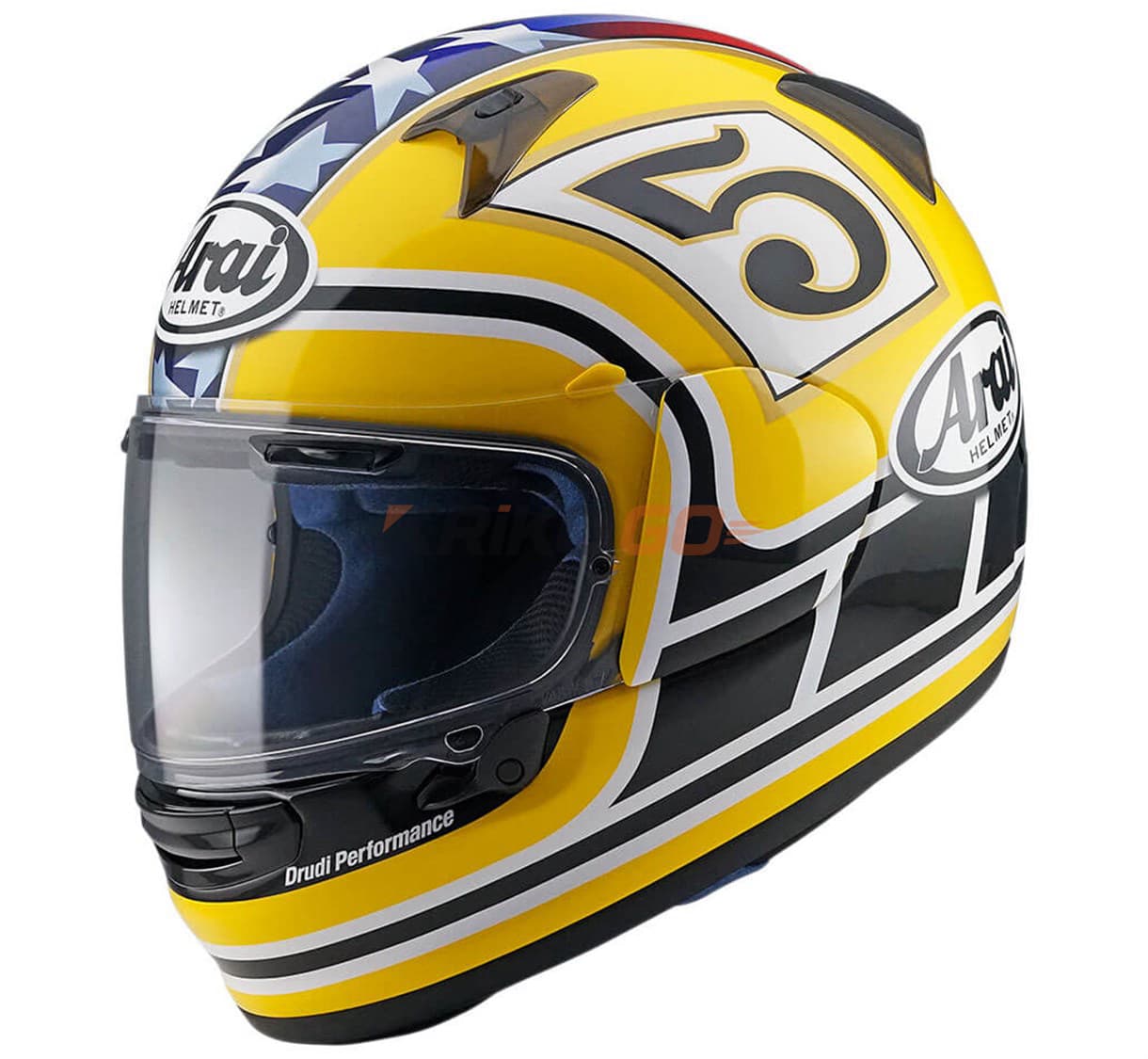 Arai Profile-V Edwards Legend Yellow Kapalı Kask