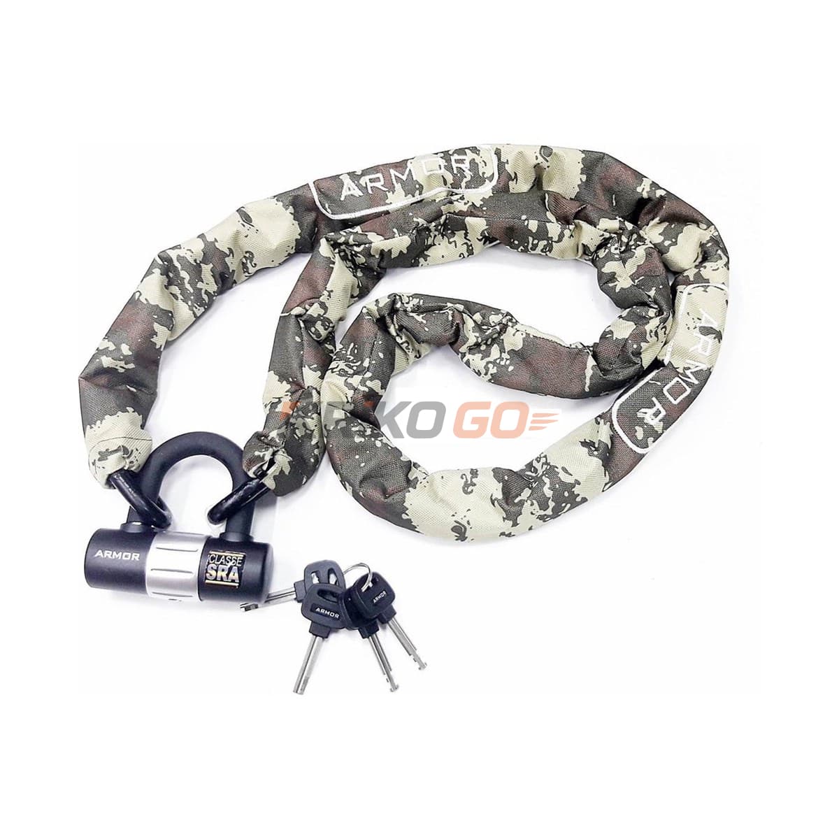 Armor Militiary Serisi Çelik Zincir Kilit1 14mm x 1,80Mt