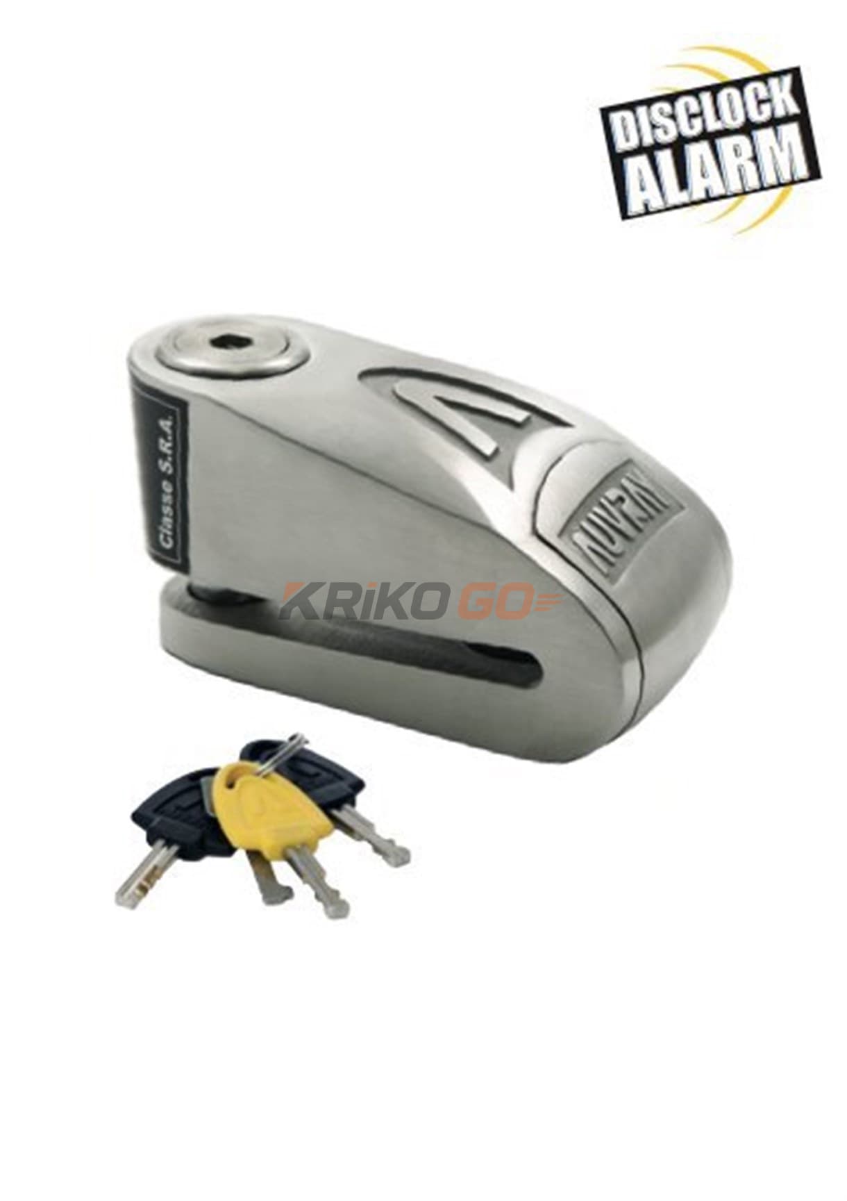 Auvray 14 Mm Alarmli İnox Disk Kilidi
