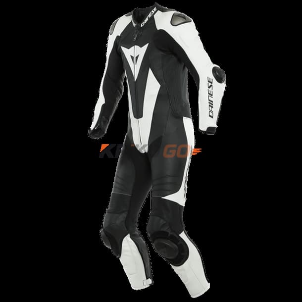 Dainese Laguna Seca 5 Black White Tek Parça Deri Tulum