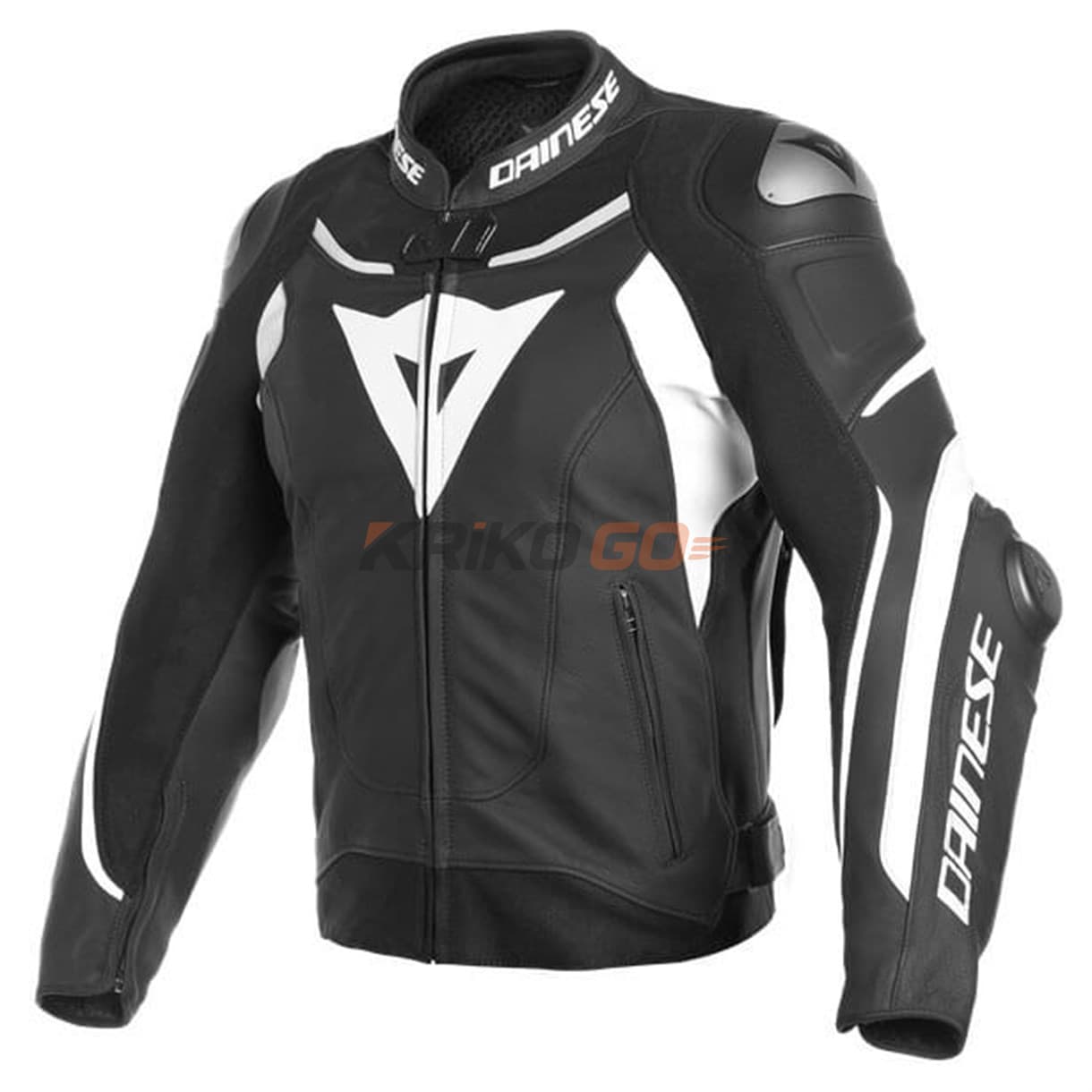 Dainese Super Speed 3 Black White Deri Motosiklet Montu
