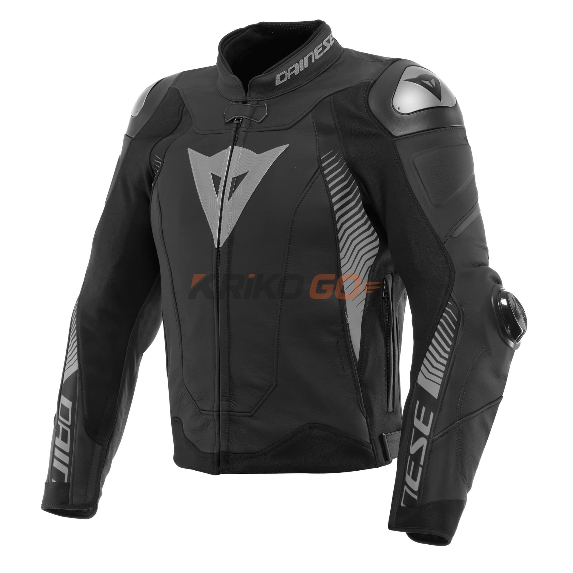 Dainese Super Speed 4 Black Matt Charcoal Gray Deri Mont