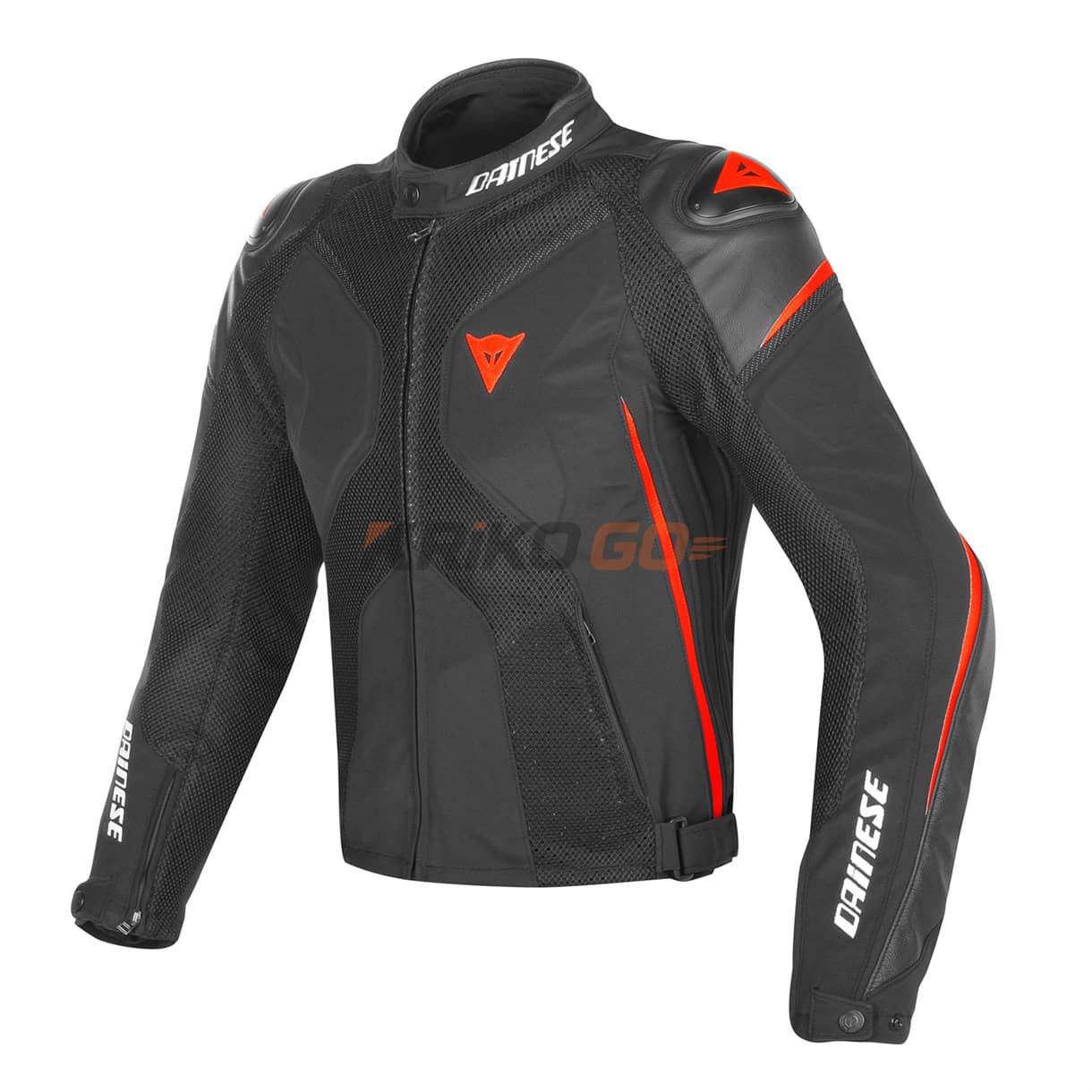 Dainese Super Rider Black Red Fluo D-Dry Mont