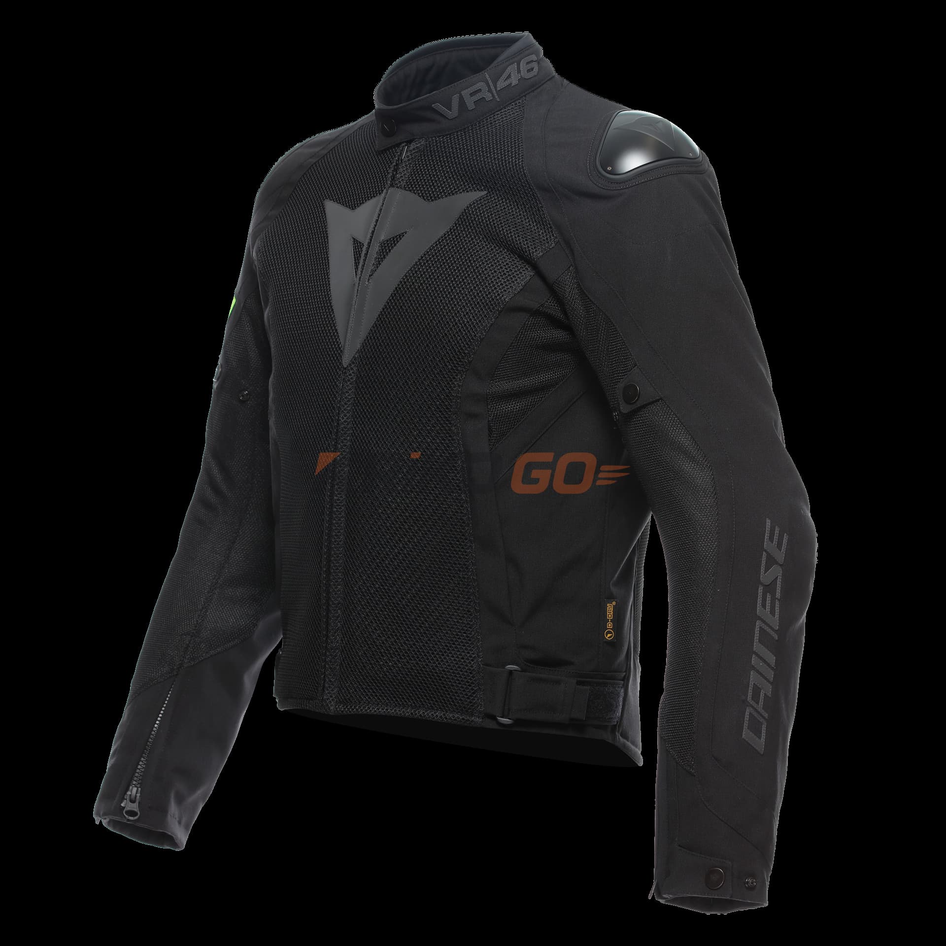 Dainese VR46 Wetlap Air Fluo Yellow Black D-Dry Mont