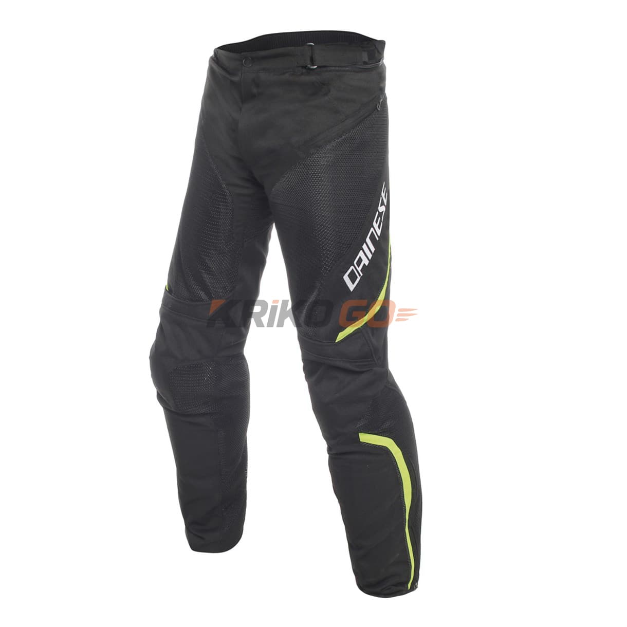 Dainese Drake Air Black Yellow Fluo D-Dry Pantolon
