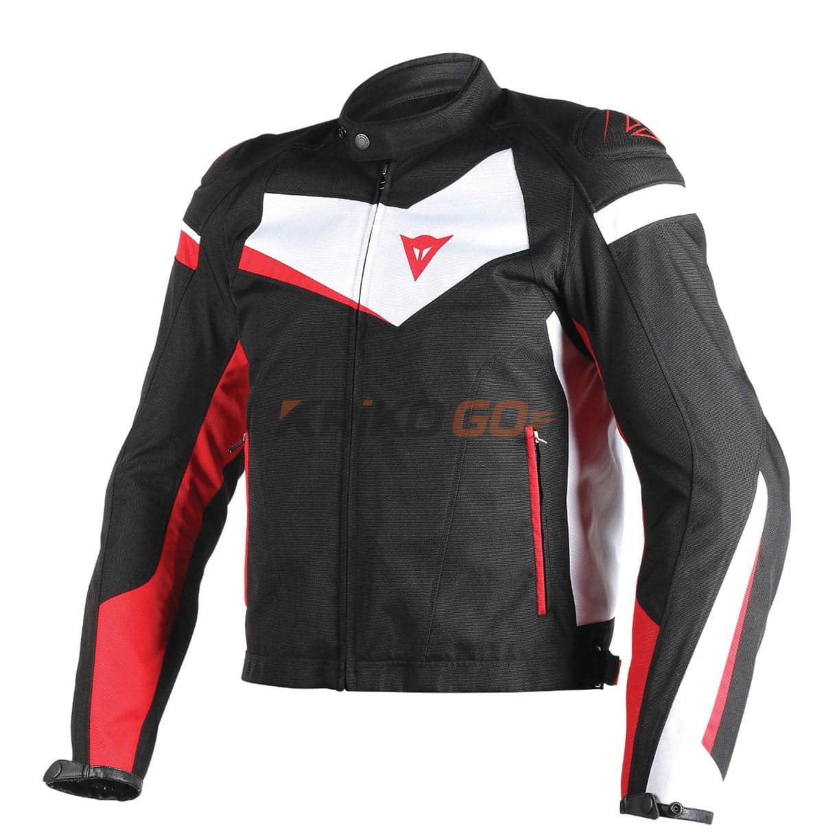 Dainese Veloster Black White Red Tekstil Mont